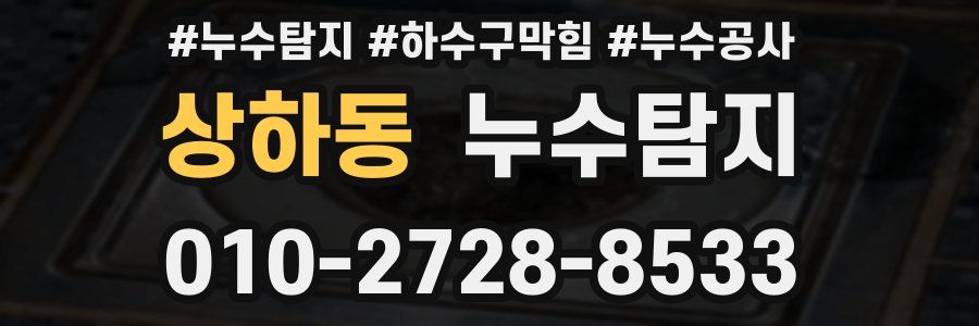 상하동 누수탐지업체