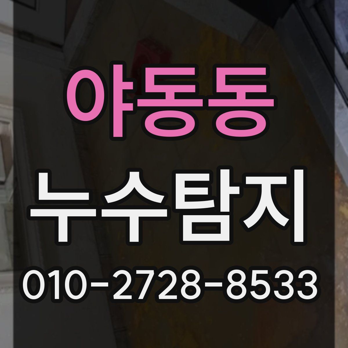 야동동 누수탐지