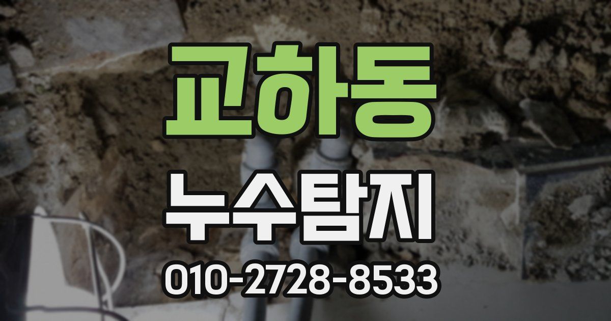 교하동 누수공사