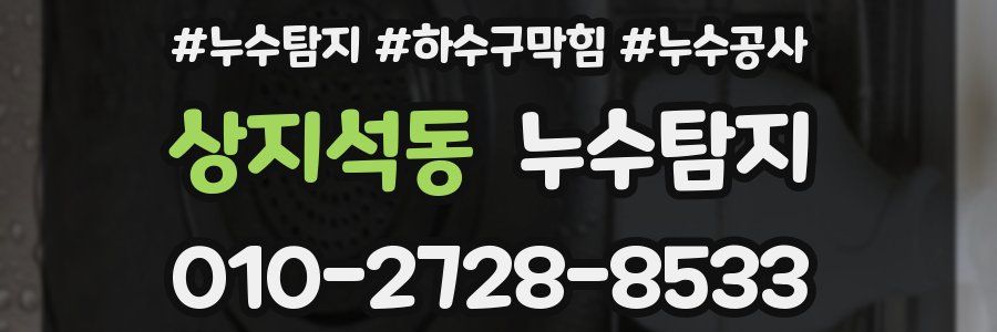 상지석동 누수탐지업체