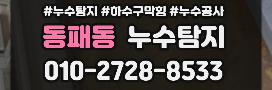 동패동 누수탐지업체