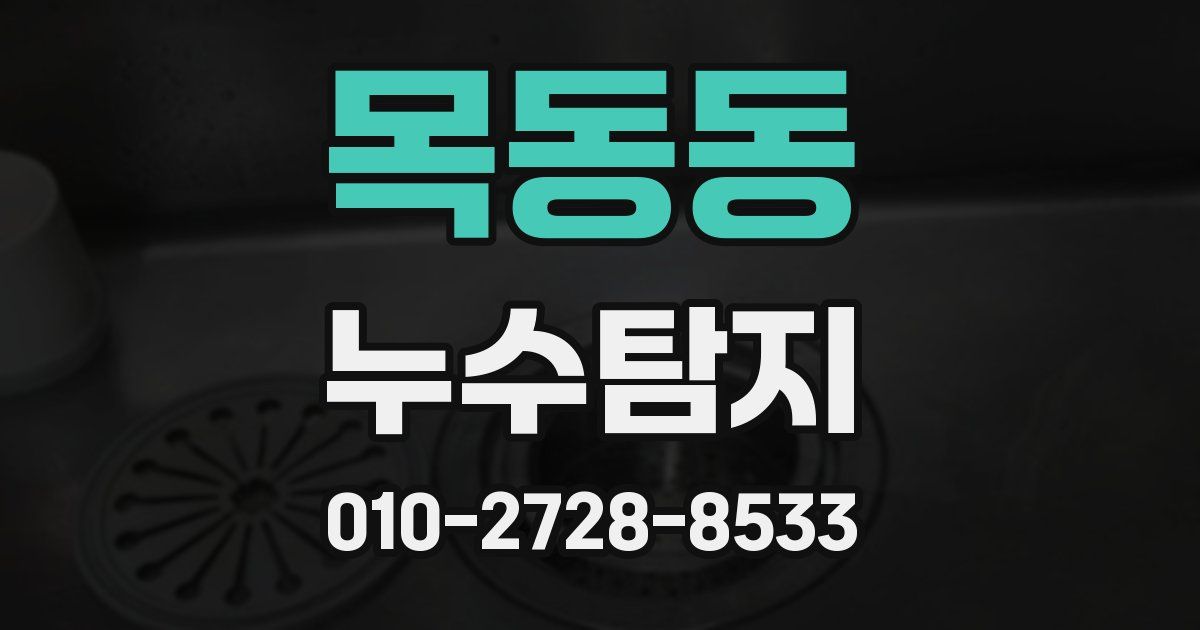 목동동 누수공사