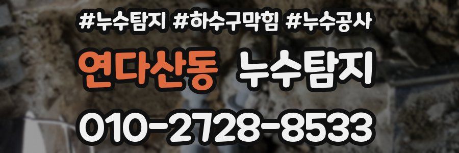 연다산동 누수탐지업체