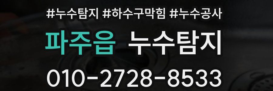 파주읍 누수탐지업체