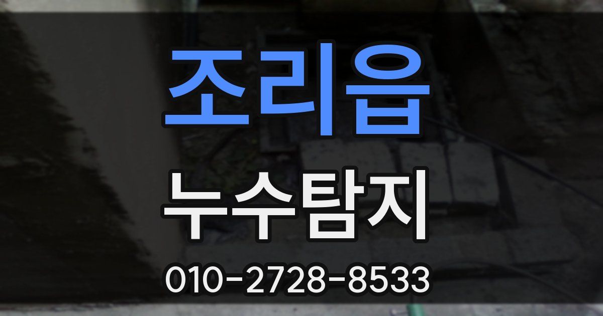 조리읍 누수공사