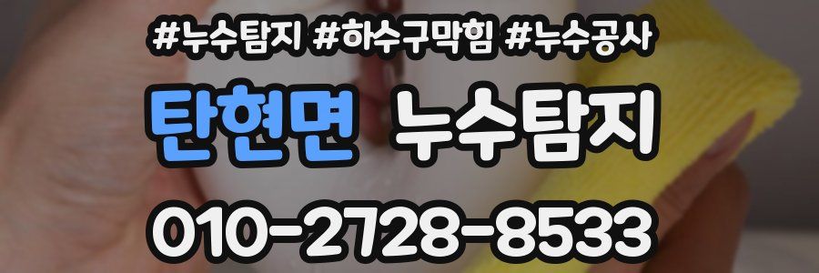탄현면 누수탐지업체