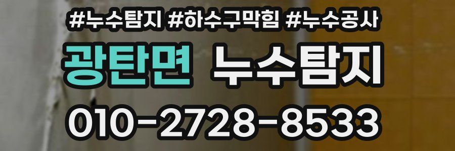 광탄면 누수탐지업체