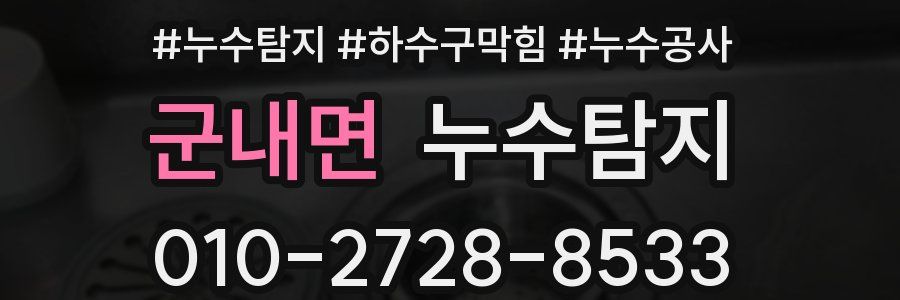 군내면 누수탐지업체