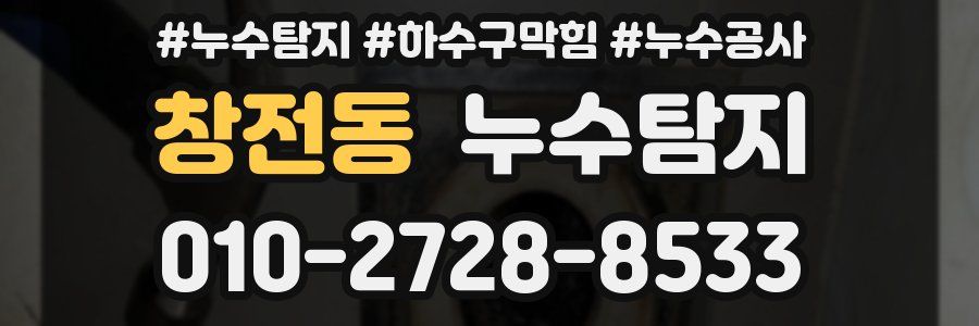 창전동 누수탐지업체