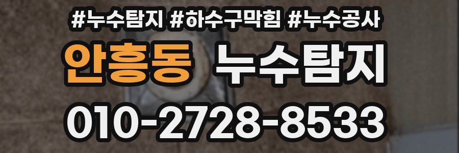 안흥동 누수탐지업체