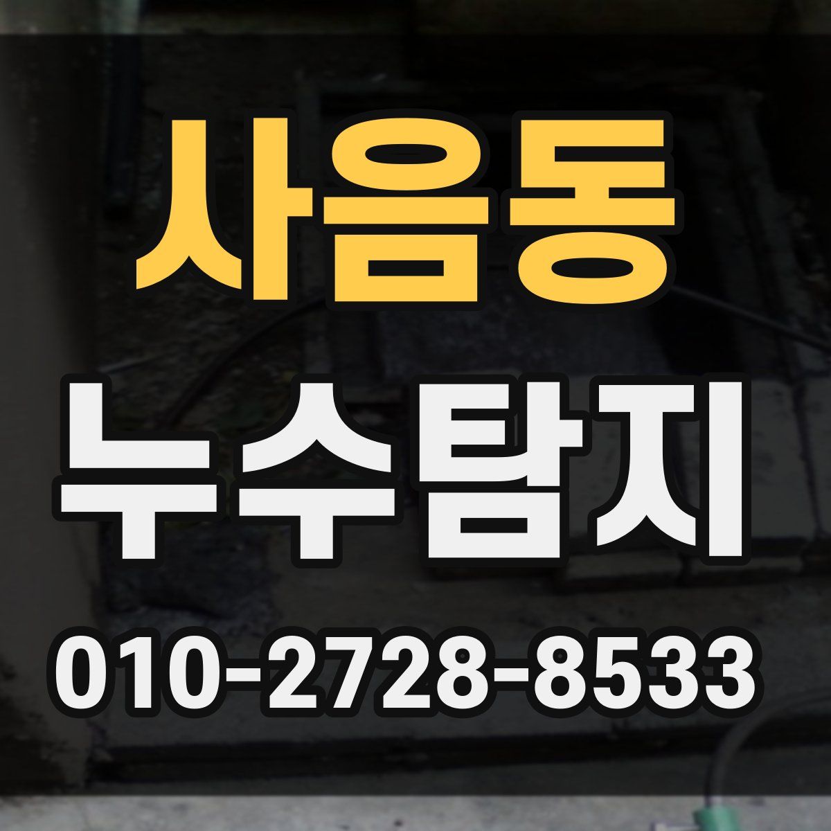 사음동 누수탐지