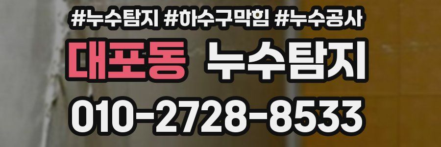 대포동 누수탐지업체
