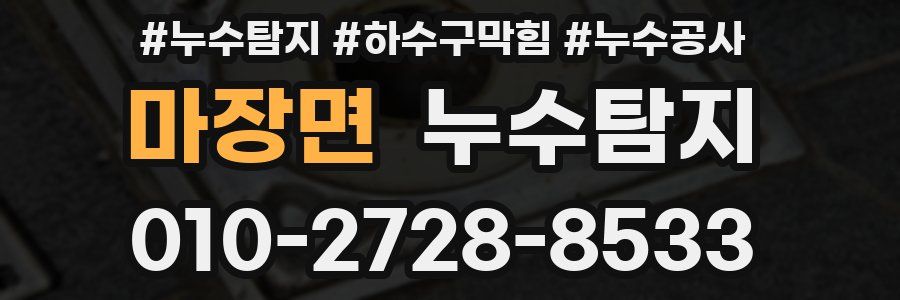 마장면 누수탐지업체
