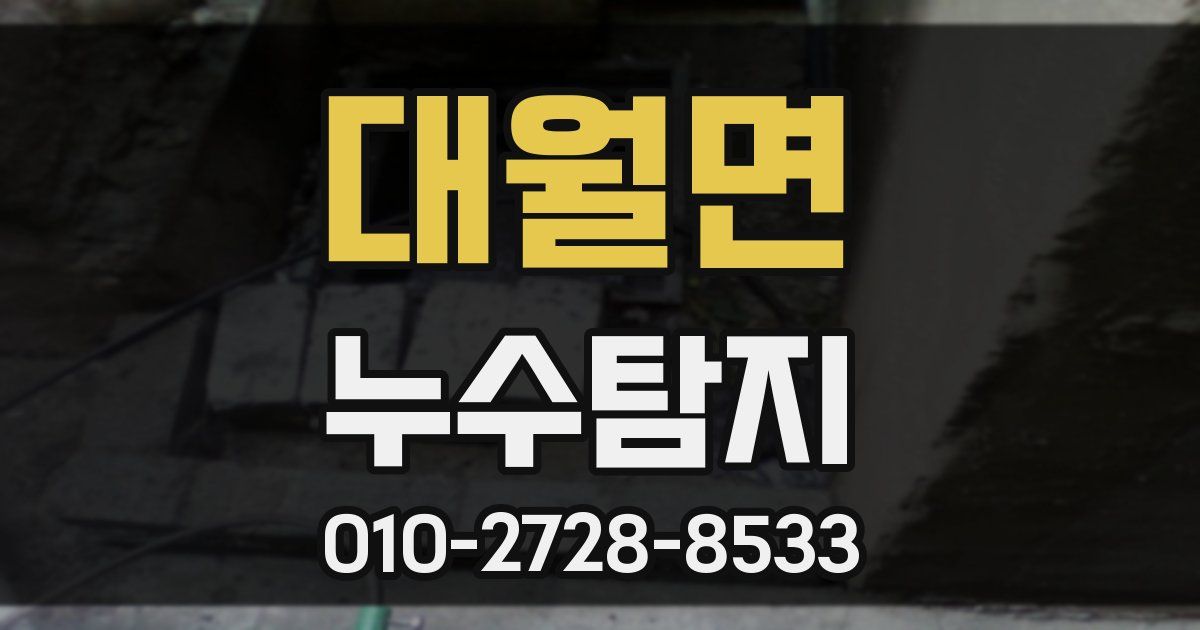 대월면 누수공사