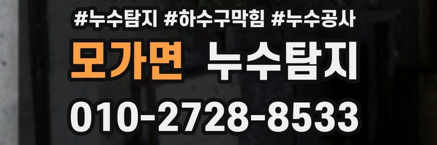 모가면 누수탐지업체