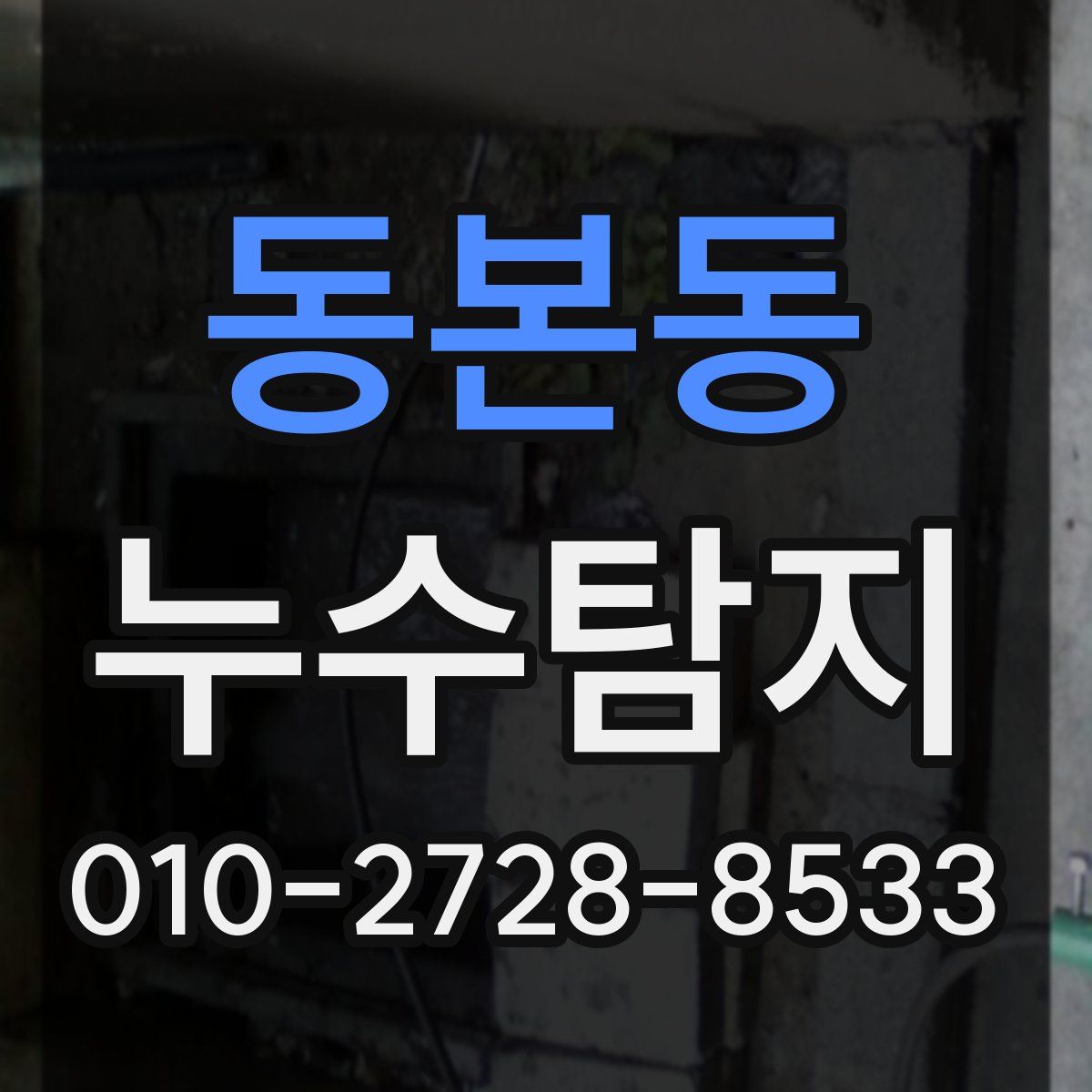 동본동 누수탐지