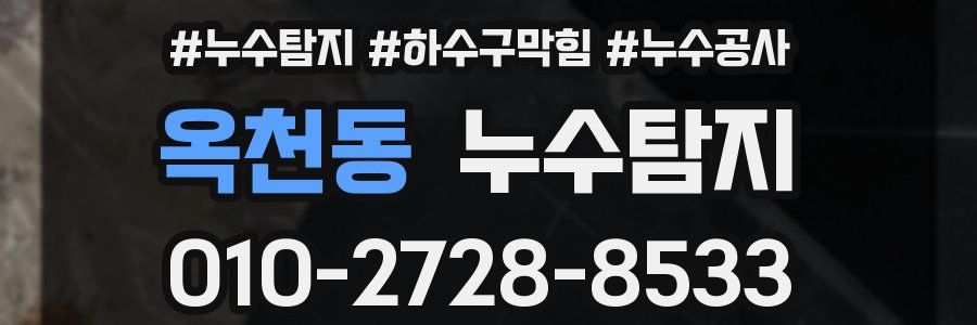 옥천동 누수탐지업체
