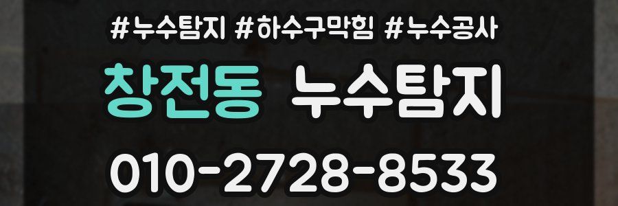 창전동 누수탐지업체