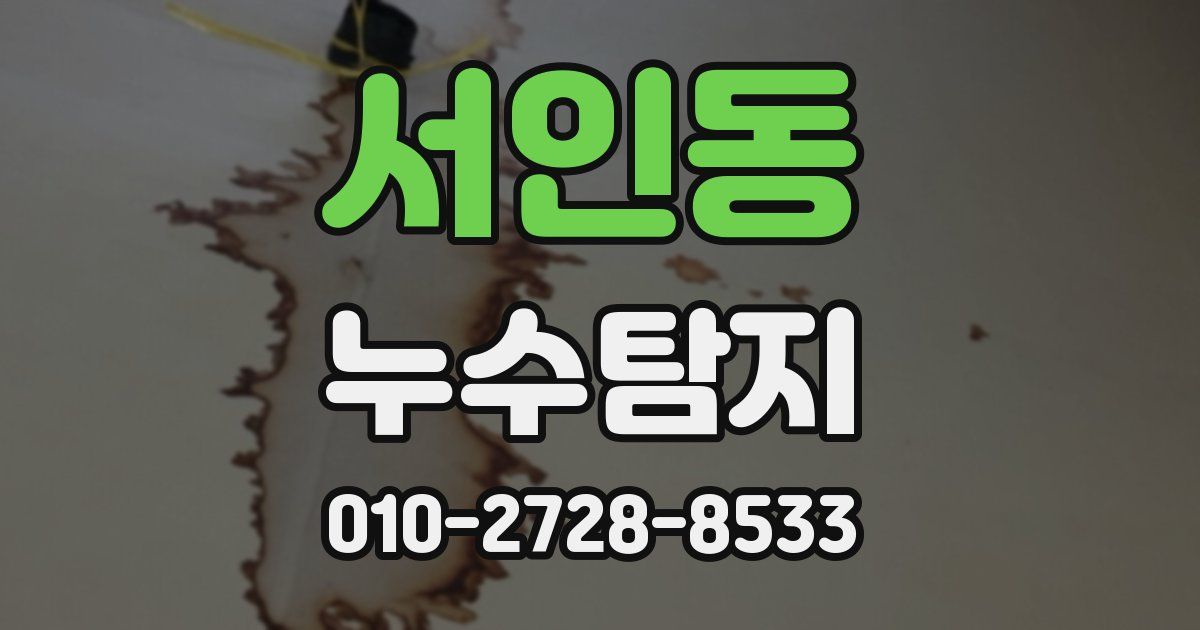 서인동 누수공사