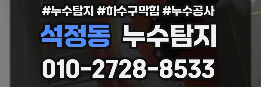 석정동 누수탐지업체