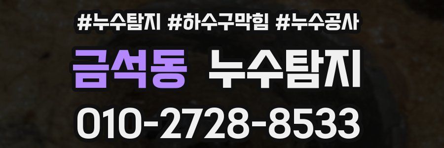 금석동 누수탐지업체