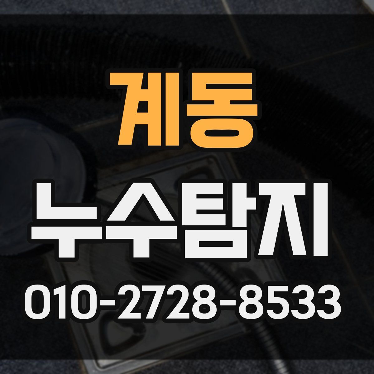 계동 누수탐지