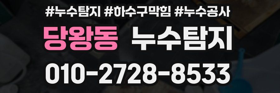 당왕동 누수탐지업체