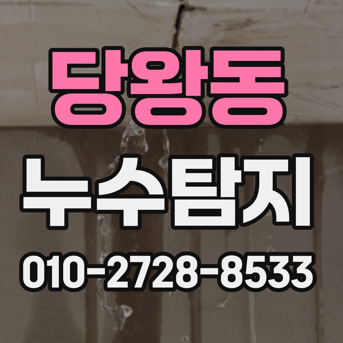 당왕동 누수탐지