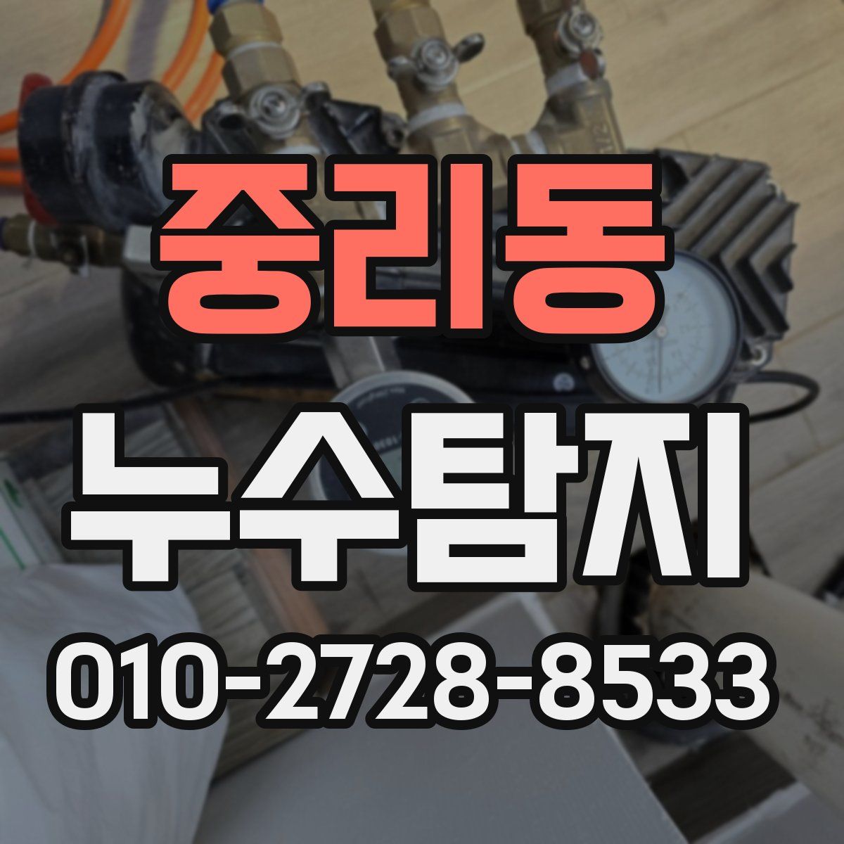 중리동 누수탐지