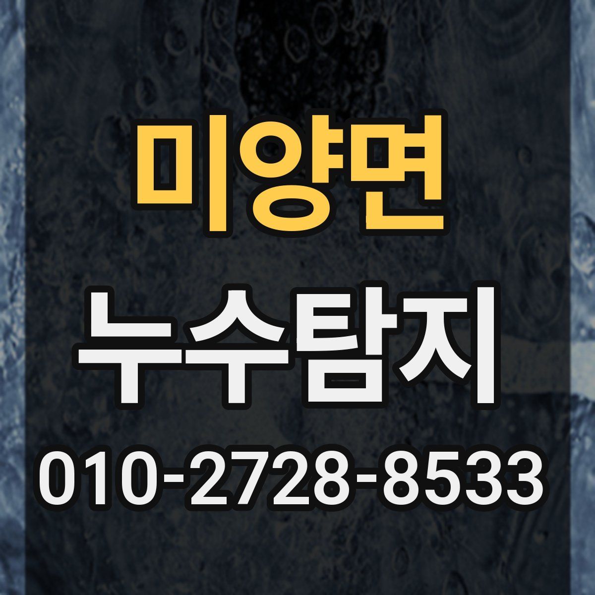 미양면 누수탐지