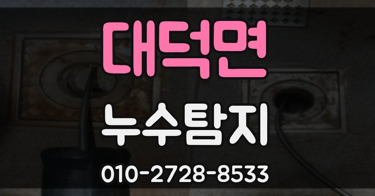 대덕면 누수공사