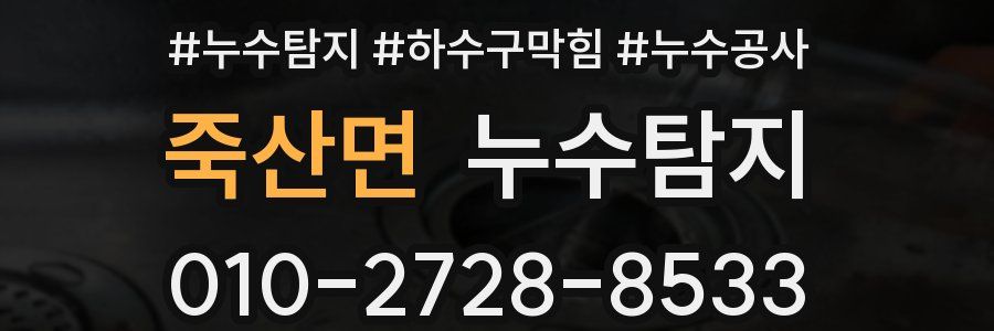 죽산면 누수탐지업체