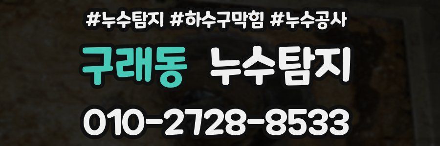 구래동 누수탐지업체