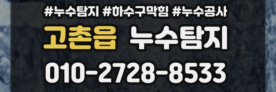 고촌읍 누수탐지업체