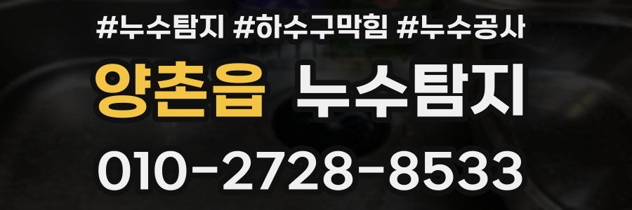 양촌읍 누수탐지업체