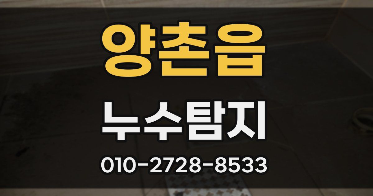 양촌읍 누수공사