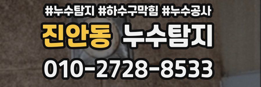 진안동 누수탐지업체