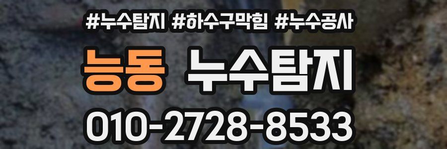 능동 누수탐지업체