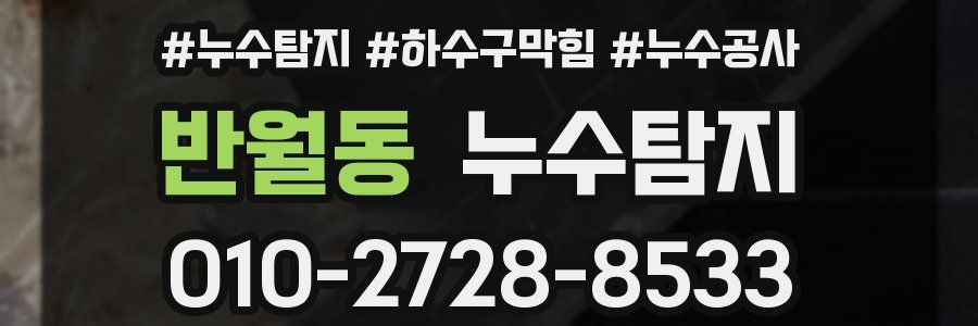 반월동 누수탐지업체
