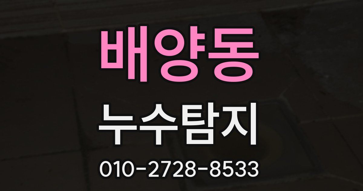 배양동 누수공사