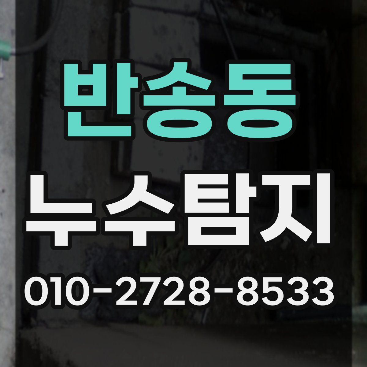 반송동 누수탐지