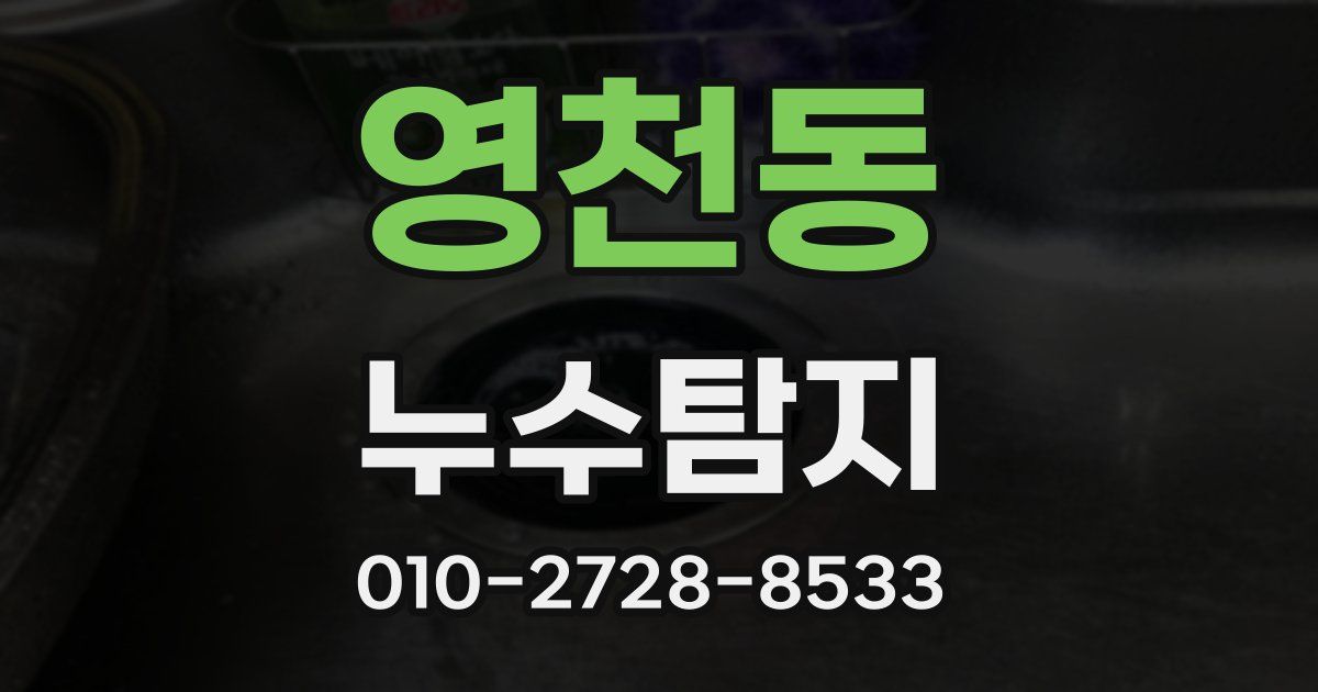 영천동 누수공사