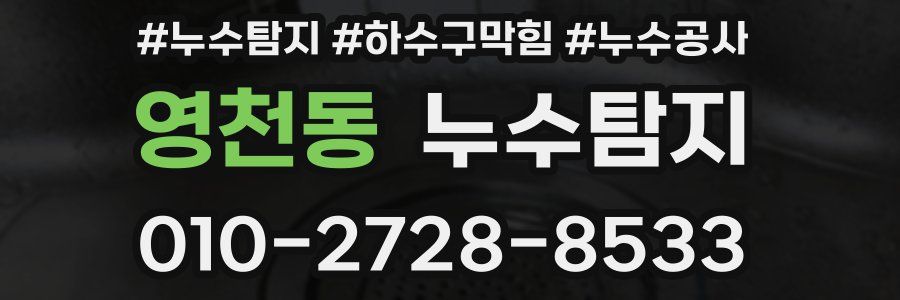 영천동 누수탐지업체