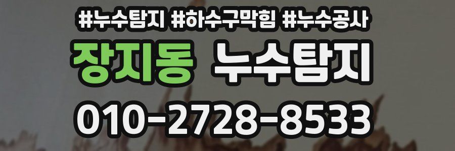 장지동 누수탐지업체