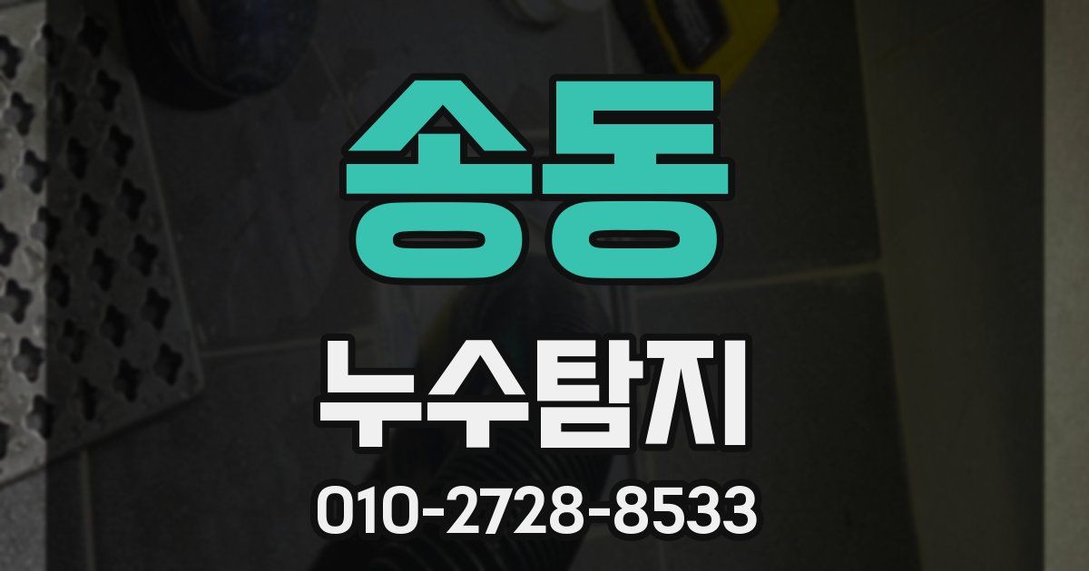 송동 누수공사