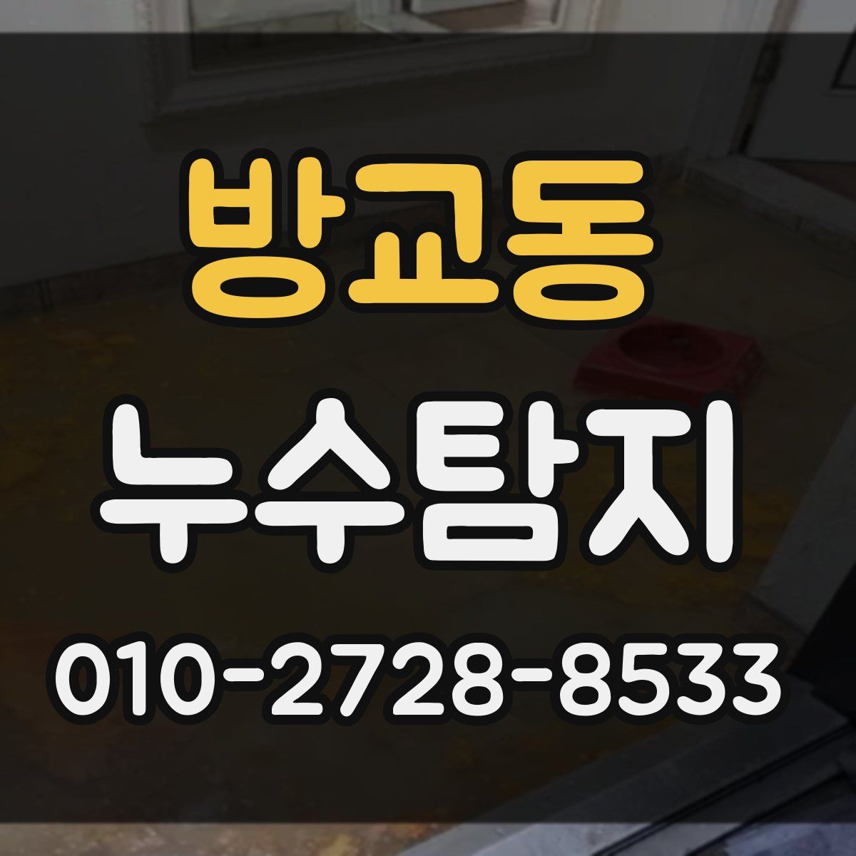 방교동 누수탐지