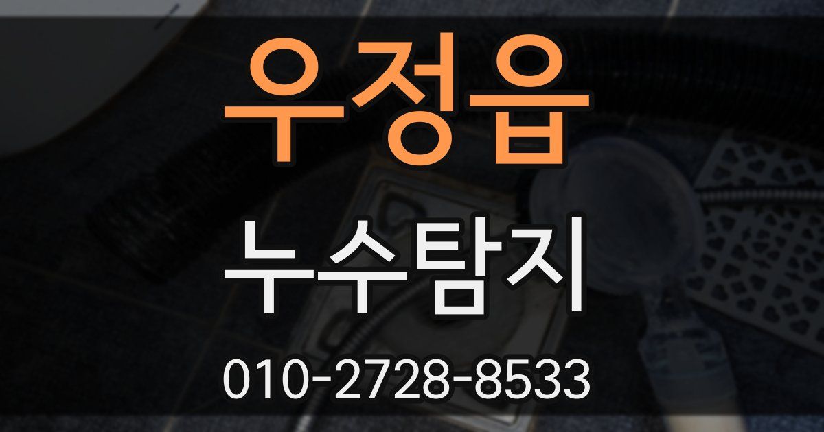 우정읍 누수공사