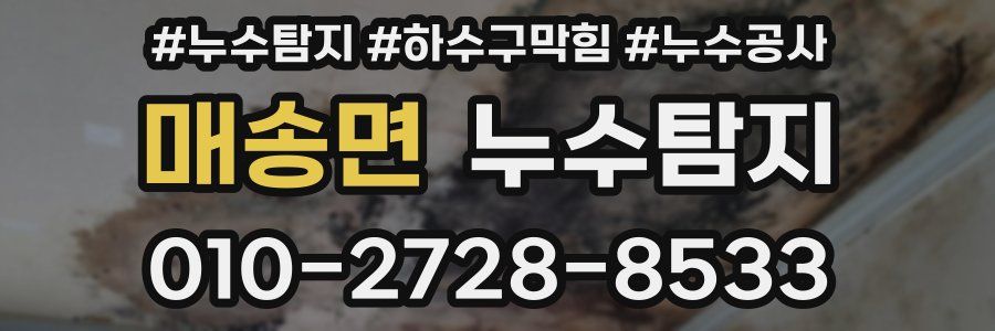 매송면 누수탐지업체