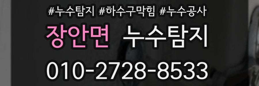 장안면 누수탐지업체