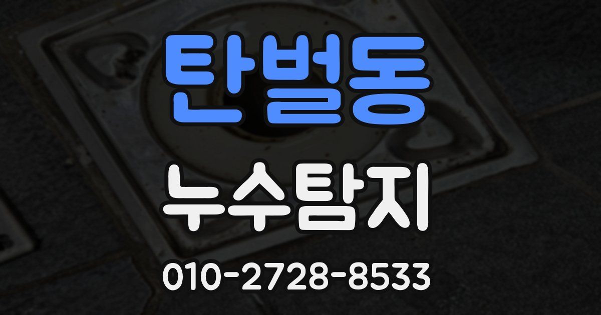탄벌동 누수공사